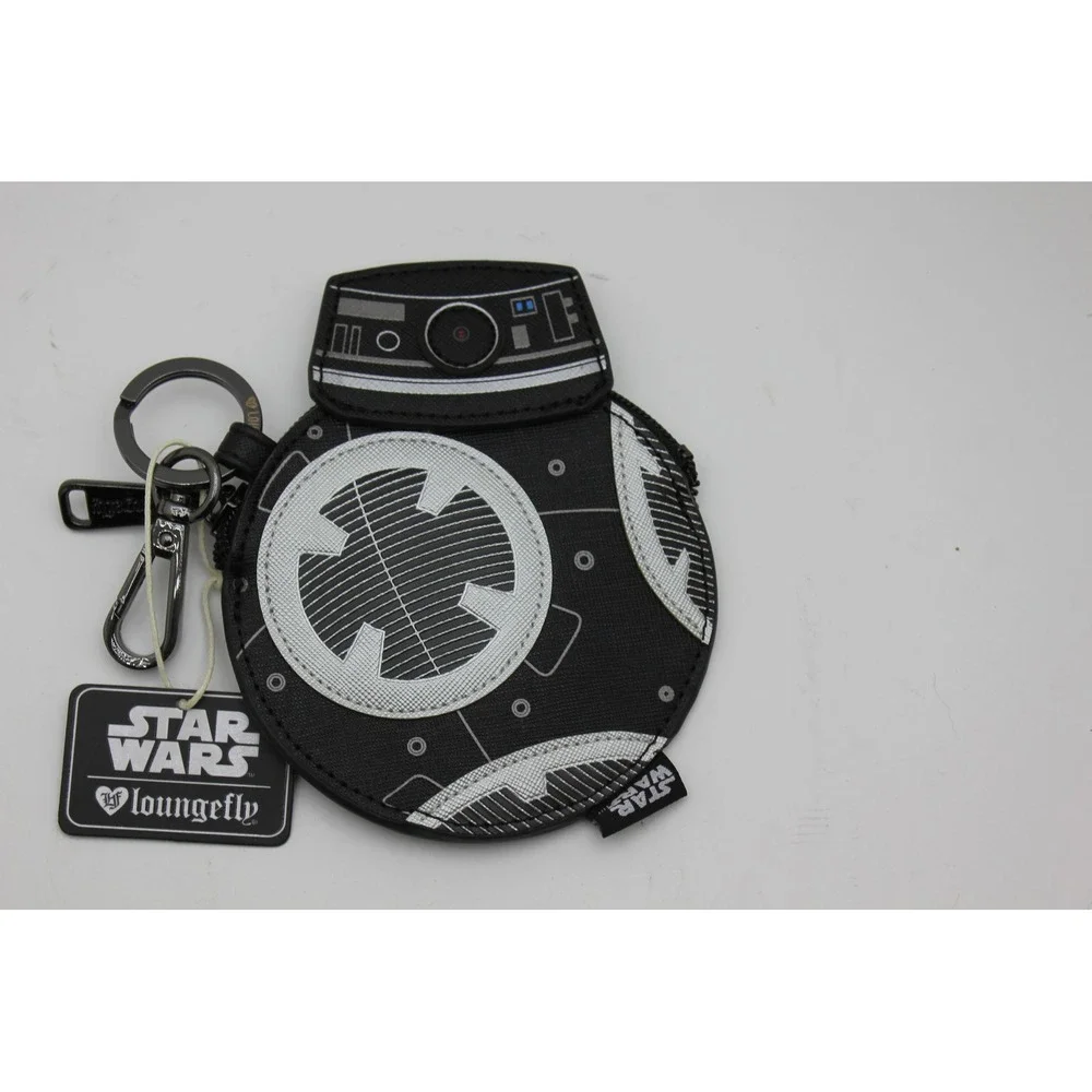 Loungefly Star Wars BB-9E Droid Coin Pouch‎ Keychain Bag Charm Black New NWT
